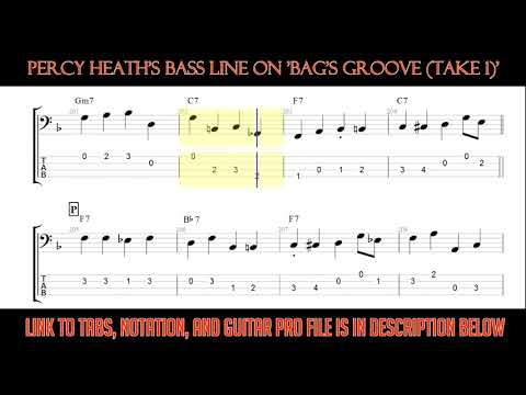 Miles Davis - Bags Groove (Bass Line)