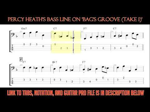 Miles Davis - Bags Groove (Bass Line)