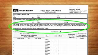 Child Rider Application