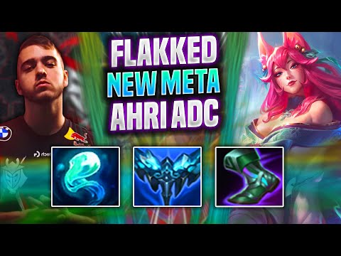 FLAKKED FIRST TIME AHRI ADC WITH NEW REWORK! - G2 Flakked Plays Ahri ADC vs Ezreal! | Season 2022