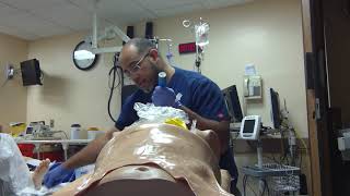 Massive Hemoptysis. Left then Right Bougie intubation via the Mouth.