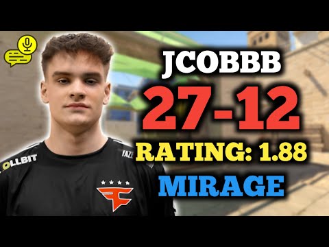 JCOBBB (27-12) RT: 1.88 | EU FACEIT (MIRAGE) +VOICE | CS2 POV