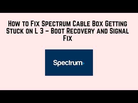 L 3 On Spectrum Cable Box