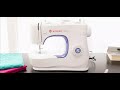 Máquina De Costura Reta Singer M3405 Portátil Branca 220v - Branco/Violeta
