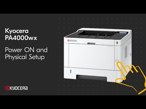 Kyocera PA3500wx — первое включение и проводная сеть