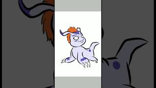 how to draw Gomamon 🌊🐚