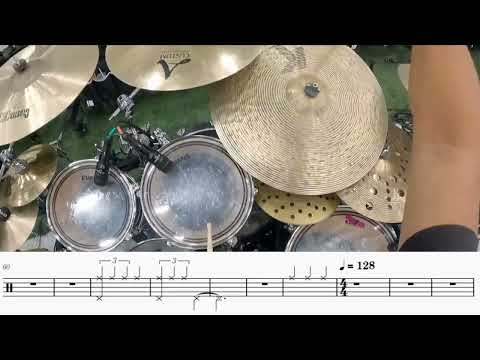 (PART 1) Blue Devils 2022- Drum Set Transcription- "Tempus Blue"