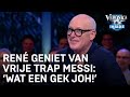 René geniet van doelpunt Messi: 'Wat een gek joh!' | CHAMPIONS LEAGUE