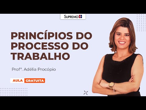 Princípios do Processo do Trabalho  | Profª. Adélia Procópio