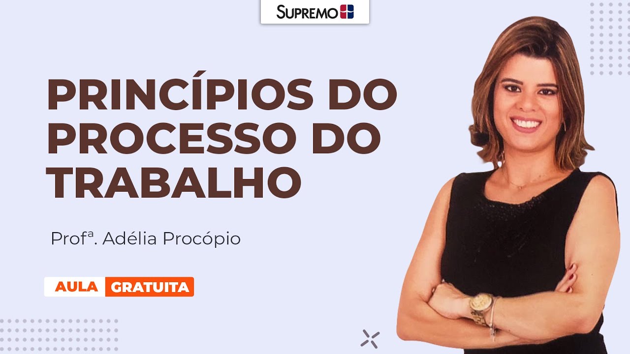 Princípios do Processo do Trabalho  | Profª. Adélia Procópio