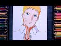 How To Draw Naruto Uzumaki Colour Naruto Anime Drawing Step By Step
