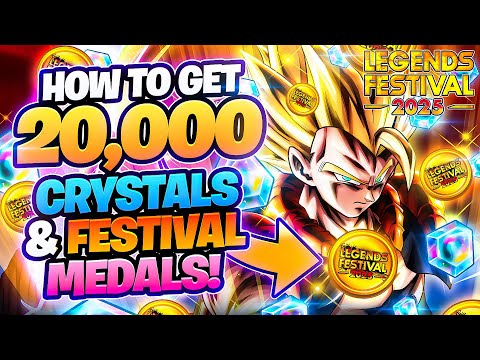🔥 How To Get 20,000K FREE CHRONO CRYSTALS + LEGENDS FESTIVAL MEDALS EASY! (Dragon Ball Legends)
