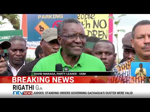 David Maraga and 9 other protesters have been released on a free bond after their dramatic arrest