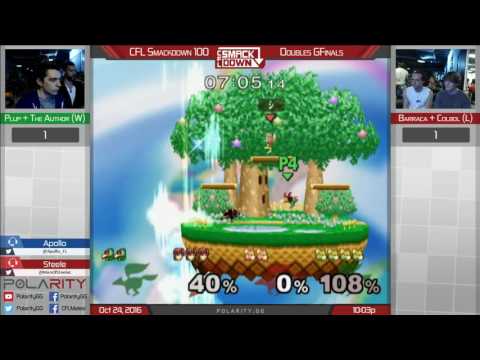 CFL Smackdown 100 Melee - Plup + TheAuthor vs Barraca + Colbol - Doubles Grand Finals