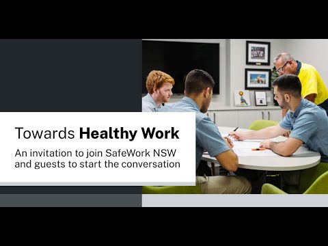 Towards Healthy Work webinar
