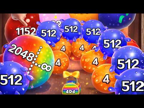 😂 Jelly 2048 ( 4096, 16384.. 10,000,000,000,000) blob merge 3d 🆚 Death puzzle 2048 gameplay part 1