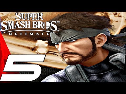 Super Smash Bros Ultimate - Gameplay Walkthrough Part 5 - Solid Snake (World of Light) Switch