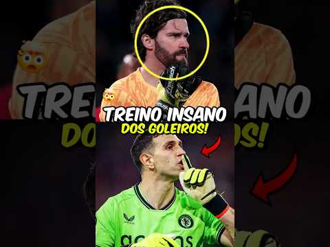 O TREINO INSANO DOS GOLEIROS! 🤯 #futebol #football