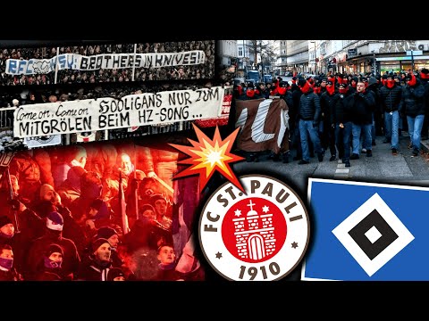 Pyrotechnic inferno, riots & provocative banners! (St. Pauli - HSV 2:2)