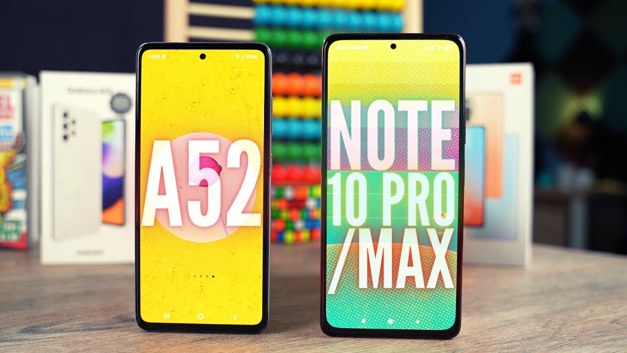 Samsung Galaxy A52 vs Redmi Note 10 Pro Full Comparison