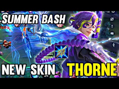 NEW SKIN THORNE SUMMER BASH GAMEPLAY - ARENA OF VALOR