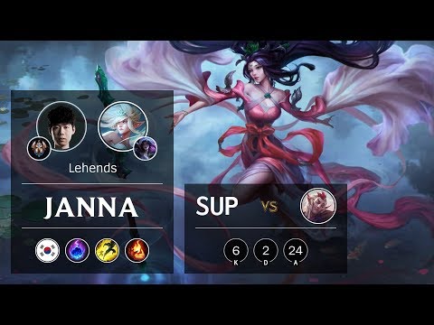 Janna Support vs Rakan - KR Challenger Patch 9.24