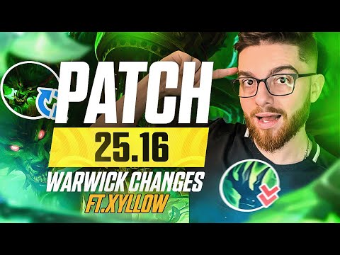 WARWICK NERFED? Warwick Patch 25.16 Guide, Items, Build | Ft @xyllow_lol