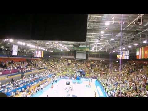 Zadnja minuta tekme Slovenija:Španija -  Eurobasket, Celje 5.9.2013