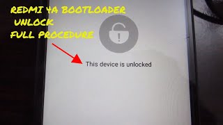 Xiaomi redmi 4a Unlock Bootloader Xiaomi redmi 4a Unlock Bootloader