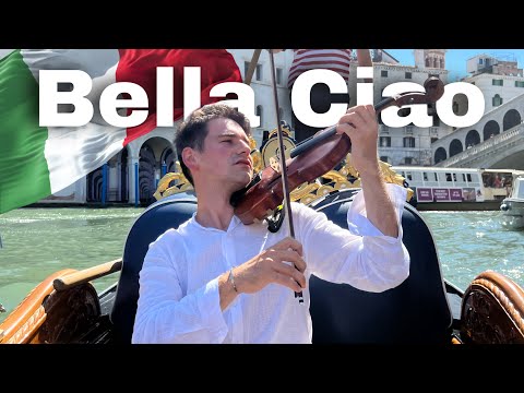 Bella Ciao | Violin Cover | Gondola Ride in Venice, Italy (La Casa de Papel - Money Heist Theme)