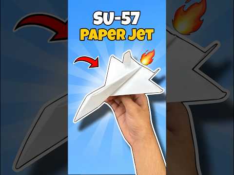 How to Make SU-57 Jet Airplane | Paper Plane