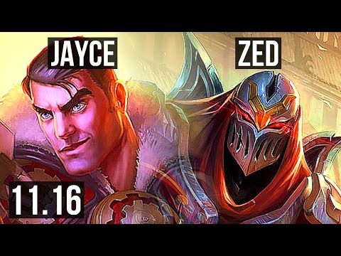 JAYCE vs ZED (MID) | 3.9M mastery, 1500+ games, 15/4/12, Godlike | NA Diamond | v11.16