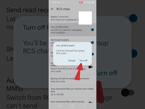 How to turn off rcs chats in messages
