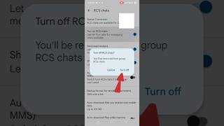 How to turn off rcs chats in messages