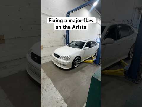 Fixing one of the biggest flaws on the Aristo #toyota #aristo #2jz #bagged #carsdaily
