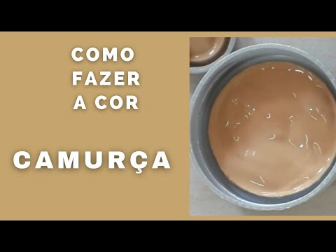 Como fazer a cor Camurça Misturas de cores (Vídeo 2)