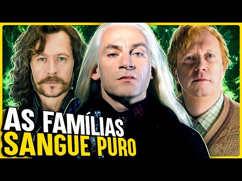 What are the 55 pure-blood wizarding families in Harry Potter?