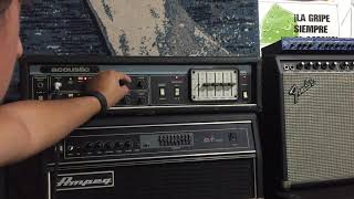 Video thumbnail for Demo Vintage Acoustic Bass Amp Model 320 by Robert Saldana