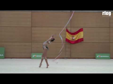 Salma Solaun (ESP) ribbon junior - 2nd online rhythmic gymnastics tournament