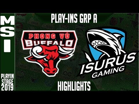 PVB vs ISG Highlights | MSI 2019 Play-In Stage - Group A Day 1 - Phong vũ Buffalo vs Isurus