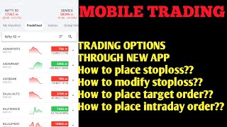 ICICI direct trading demo. how to trade in options through new mobile application.