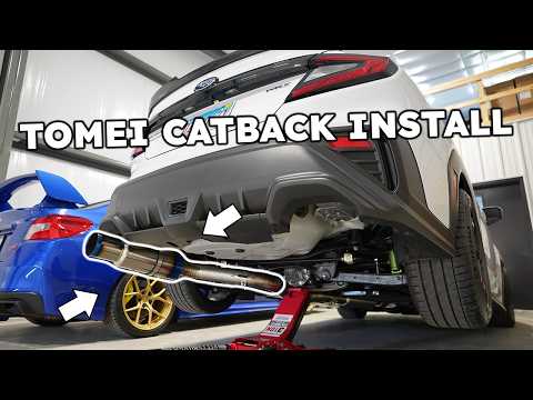 Tomei Titanium Catback Install | 2022+ WRX!