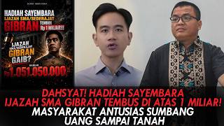 Download lagu AMAZING! REWARD FOR GIBRAN'S HIGH SCHOOL DIPLOMA CONTEST SURPASSES 1 BILLION! PUBLIC DONATIONS CO... mp3