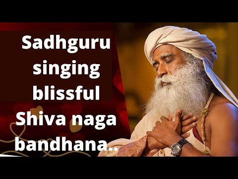 Sadhguru JV singing blissful Shiva naga bandhana...on MahaShivRatri 2021