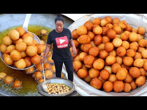 HOW TO MAKE PUFF-PUFF FOR PARTIES |100 GUEST | PROFESSIONAL CATERER