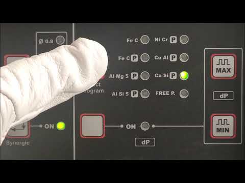 Ustawienie podstawowych parametrów spawarki MAX 403 z podajnikiem TOP 504 XM