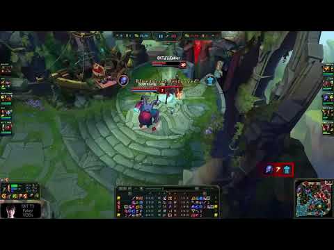 SKT T1 Faker MID Gangplank vs Fiora Korean SoloQ Challenger [not 7.19 ]