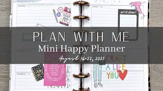 Plan with Me | Mini Happy Planner | August 16-22, 2021 | (feat. Miss Maker!)