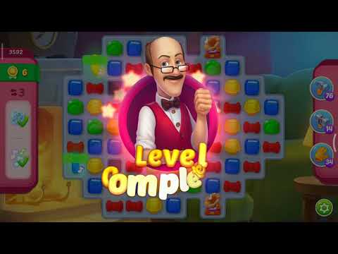 homescapes level 3592 - super hard