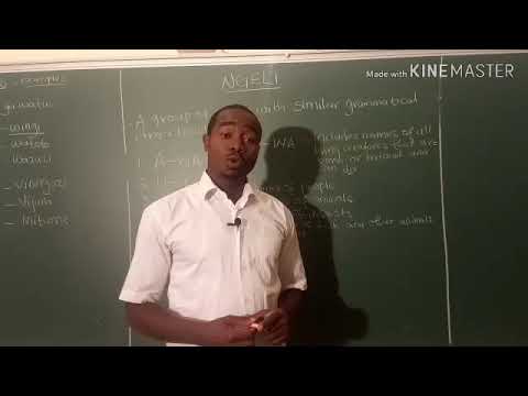 Swahili grammar rule..# NGELI